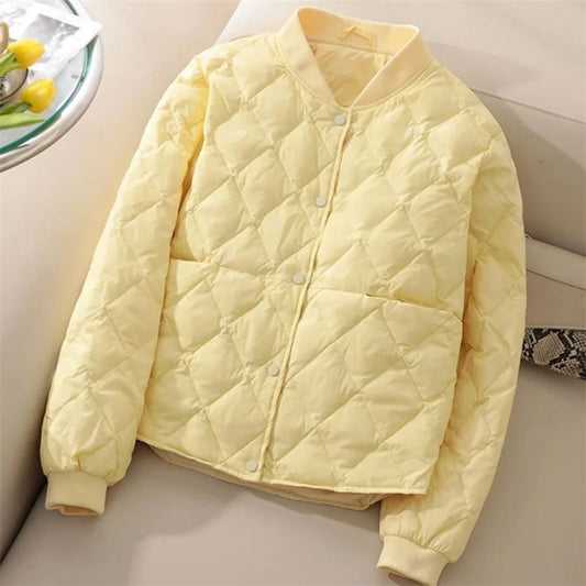 Damen Steppjacke – Leicht Gepolstert – Hüftlang – Wasserabweisend – Relaxed Fit