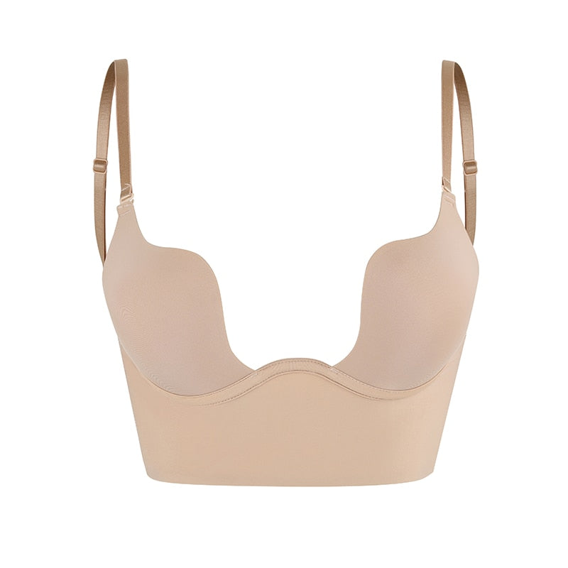 Damen Backless BH – Nahtloser Komfort – Longline Passform – Verstellbare Träger