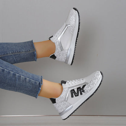 Damen Ortho Sneaker – Low-Top – Atmungsaktives Strickmaterial – Gepolsterte Sohle – Freizeitstil