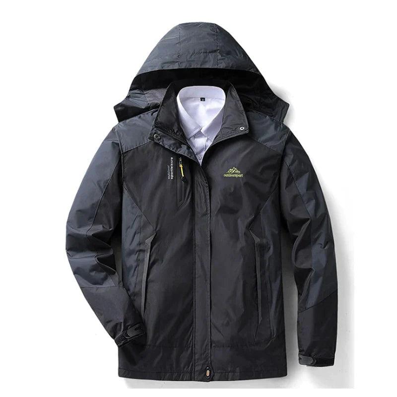 Damen Regenjacke – Wasserdicht – Mittlere Passform – Kapuze – Reißverschlusstaschen