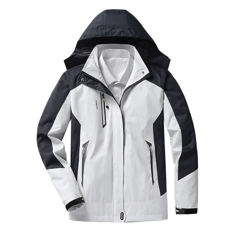 Damen Regenjacke – Wasserdicht – Mittlere Passform – Kapuze – Reißverschlusstaschen