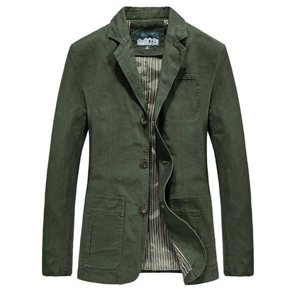 Herren Blazer – Taillierter Schnitt – Atmungsaktives Gewebe – Einreihig Elegant