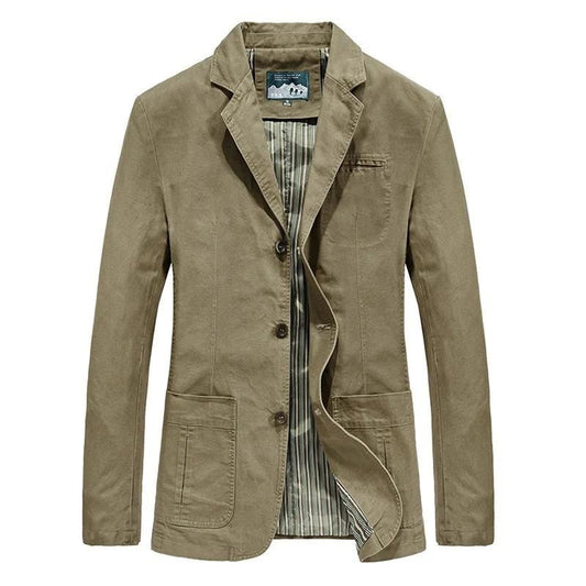 Herren Blazer – Taillierter Schnitt – Atmungsaktives Gewebe – Einreihig Elegant