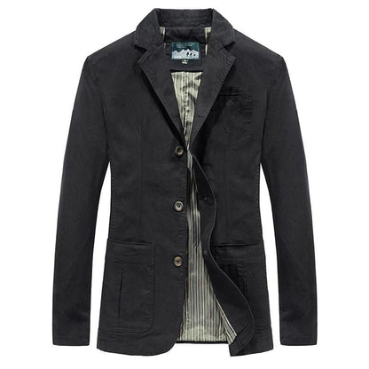 Herren Blazer – Taillierter Schnitt – Atmungsaktives Gewebe – Einreihig Elegant