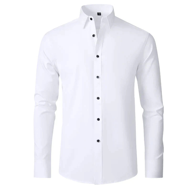 Herren Businesshemd – Slim Fit – Atmungsaktiv – Knitterfrei – Langarm – Button-Down