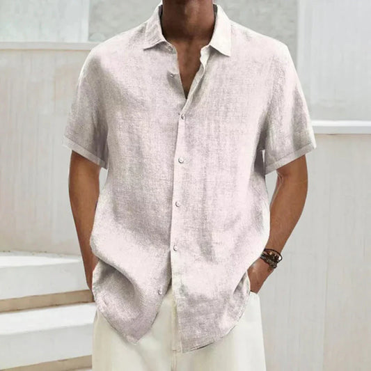 Herren Freizeithemd – Relaxed Fit – Kurzarm – Atmungsaktive Naturfasern