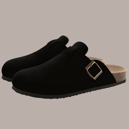 Damen Komfortsandalen – Slip-On – Gepolsterte Sohle – Verstellbarer Riemen