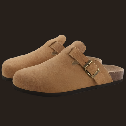 Damen Komfortsandalen – Slip-On – Gepolsterte Sohle – Verstellbarer Riemen
