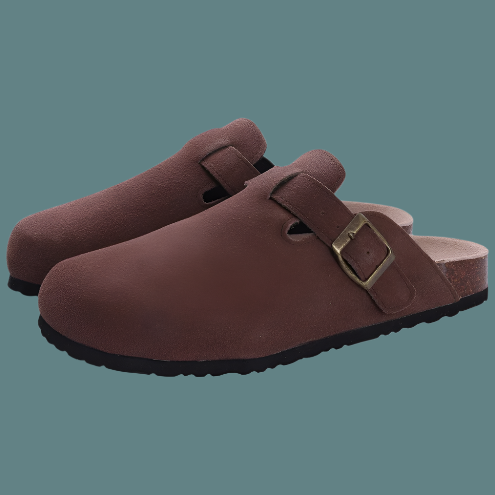 Damen Komfortsandalen – Slip-On – Gepolsterte Sohle – Verstellbarer Riemen