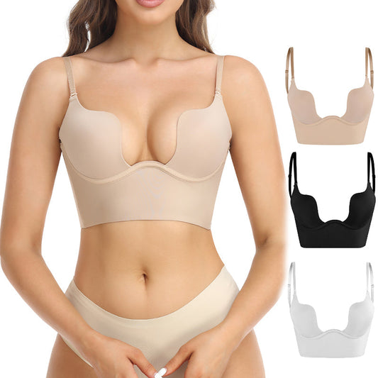 Damen Backless BH – Nahtloser Komfort – Longline Passform – Verstellbare Träger