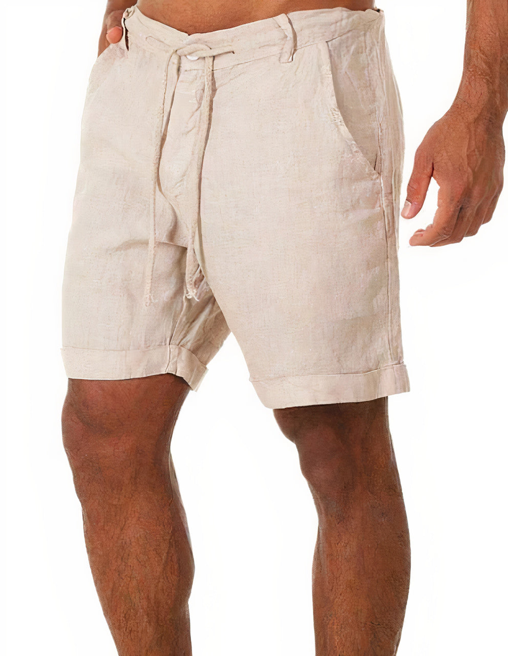 Herren Freizeithose – Bequeme Passform – Naturfaser – Kordelzug – Seitentaschen