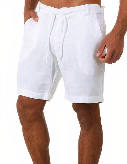 Herren Freizeithose – Bequeme Passform – Naturfaser – Kordelzug – Seitentaschen