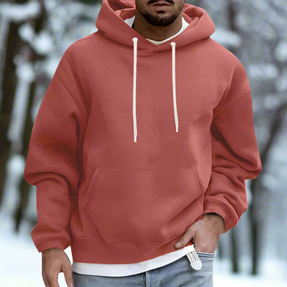 Herren Kapuzenpullover – Klassische Passform – Soft Knit – Kängurutasche – Verstellbare Kapuze
