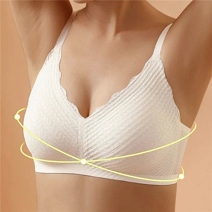 Damen BH – Kabellos – Nahtloses Design – Weiche Strickqualität – Voller Halt