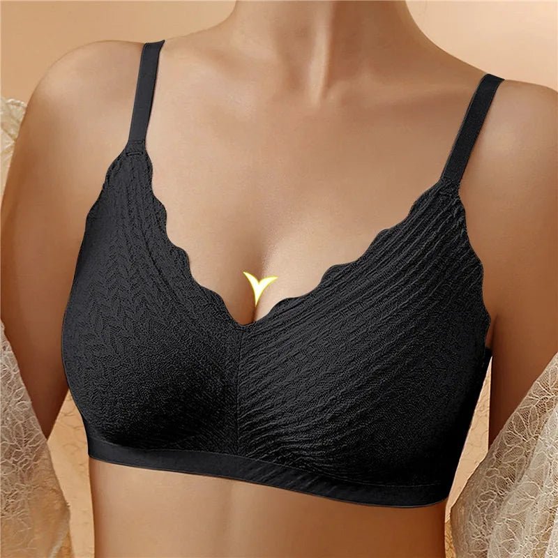 Damen BH – Kabellos – Nahtloses Design – Weiche Strickqualität – Voller Halt