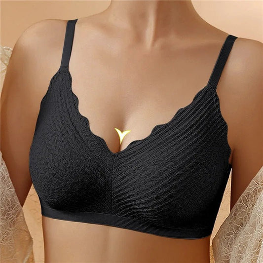 Damen BH – Kabellos – Nahtloses Design – Weiche Strickqualität – Voller Halt