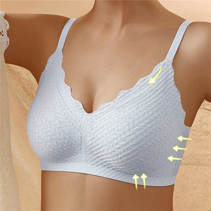 Damen BH – Kabellos – Nahtloses Design – Weiche Strickqualität – Voller Halt