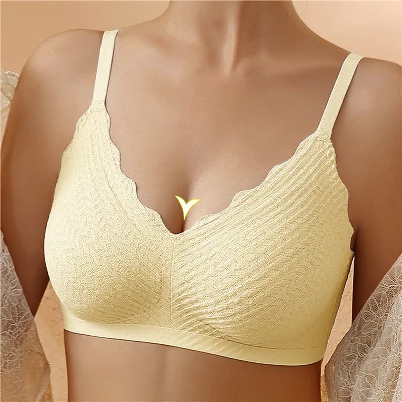 Damen BH – Kabellos – Nahtloses Design – Weiche Strickqualität – Voller Halt