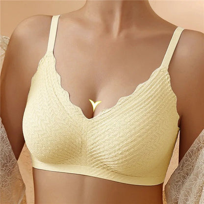 Damen BH – Kabellos – Nahtloses Design – Weiche Strickqualität – Voller Halt