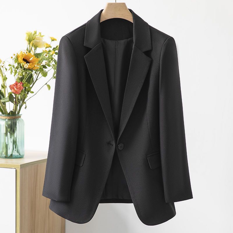 Damen Blazer – Strukturierte Passform – Einreiher – Klassisches Revers – Weiches Gewebe