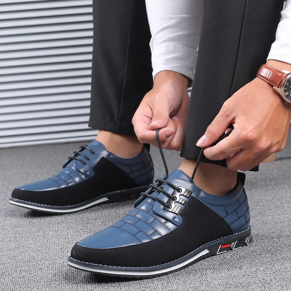 Herren Business Schuhe – Formale Passform – Quilted Design – Texturierte Einsätze