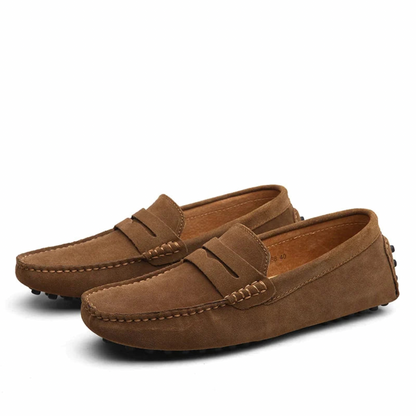Herren Loafer – Wildlederoptik – Penny Strap – Bequemer Slip-on – Casual Look