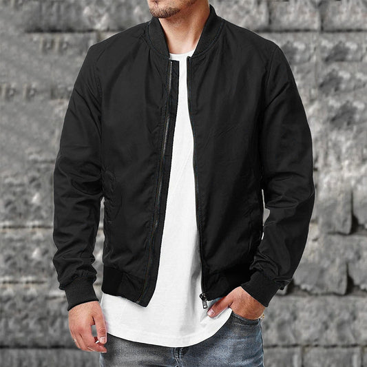 Herren Bomberjacke – Regular Fit – Atmungsaktives Material – Reißverschluss – Casual