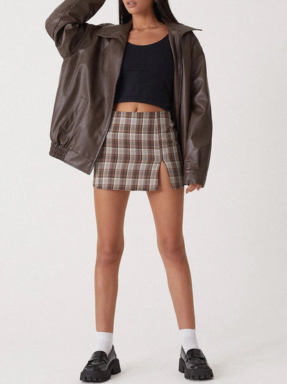 Damen Bomberjacke – Oversize Passform – Glänzendes Finish – Elastische Bündchen