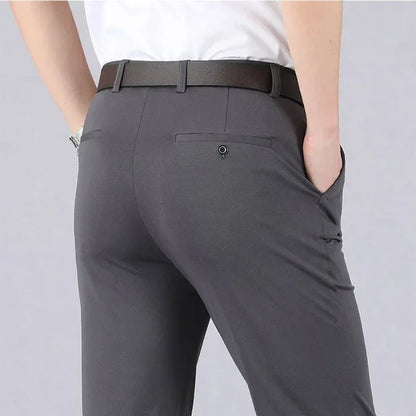 Herren Anzughose – Slim Fit – Stretchmaterial – Knöchellang – Elegantes Design