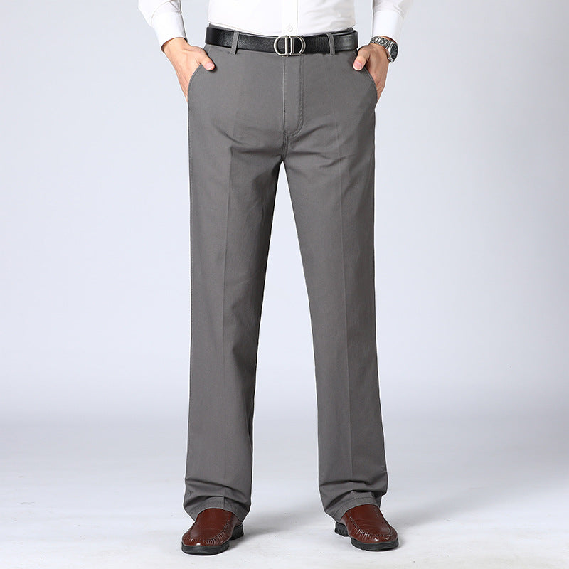 Herren Anzughose – Tailored Fit – Gerade Passform – Faltenfront – Baumwollmix