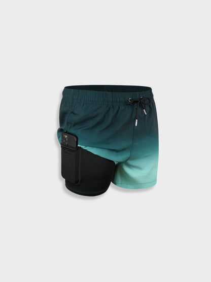 Herren Badeshorts – Relaxed Fit – Schnell trocknend – Mittellang – Verstellbarer Bund