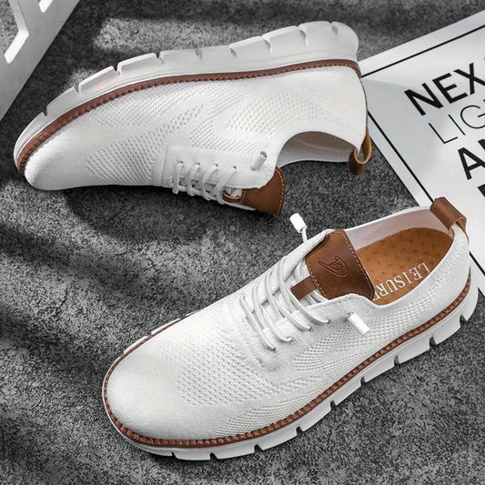 Herren Sneaker – Weiches Strickmaterial – Atmungsaktiv – Flexibler Laufsohle