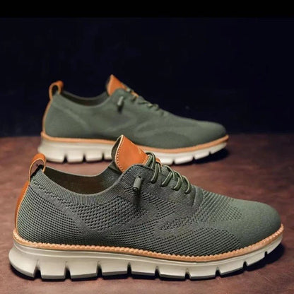 Herren Sneaker – Weiches Strickmaterial – Atmungsaktiv – Flexibler Laufsohle