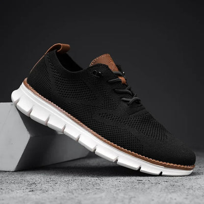 Herren Sneaker – Weiches Strickmaterial – Atmungsaktiv – Flexibler Laufsohle