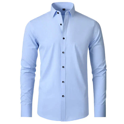 Herren Businesshemd – Slim Fit – Atmungsaktiv – Knitterfrei – Langarm – Button-Down