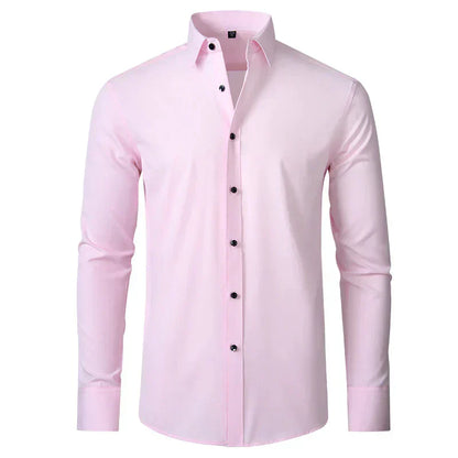 Herren Businesshemd – Slim Fit – Atmungsaktiv – Knitterfrei – Langarm – Button-Down