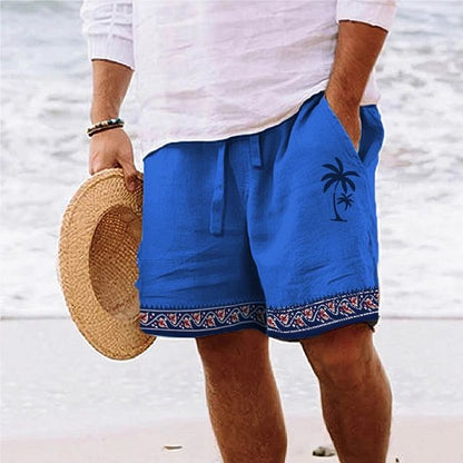 Herren Badeshorts – Relaxed Fit – Grafikprint – Atmungsaktives Material – Knielang
