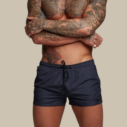Herren Badeshorts – Slim Fit – Schnell trocknend – Atmungsaktives Gewebe – Zip-Taschen