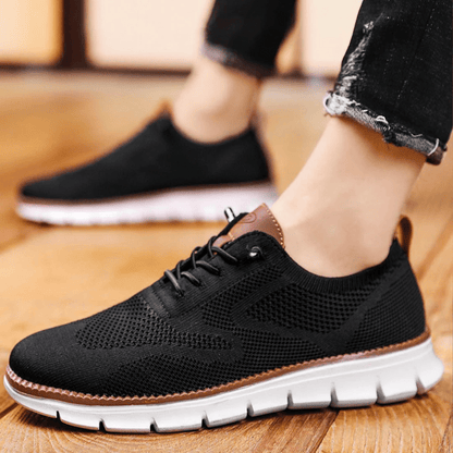 Herren Sneakers – Weiches Strickgewebe – Atmungsaktiv – Flexibler Komfort Fit