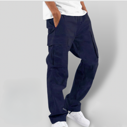 Herren Cargo Hose – Relaxed Fit – Atmungsaktive Struktur – Elastischer Bund