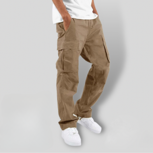 Herren Cargo Hose – Relaxed Fit – Atmungsaktive Struktur – Elastischer Bund