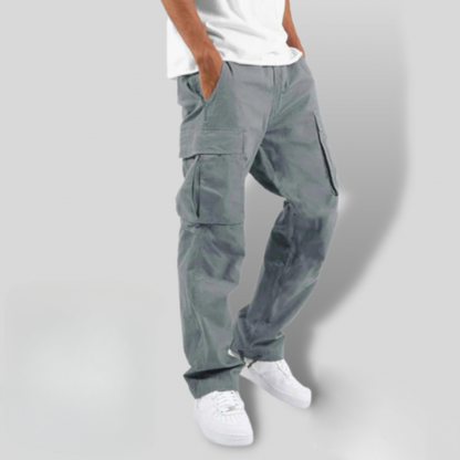 Herren Cargo Hose – Relaxed Fit – Atmungsaktive Struktur – Elastischer Bund