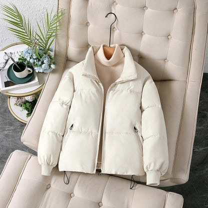 Damen Steppjacke – Oversize Passform – Cotton Mix – Stehkragen – Reißverschluss