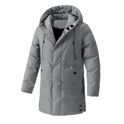 Herren Kapuzenjacke – Wasserabweisend – Gefüttert – Regular Fit – Mittellang mit Klappentaschen