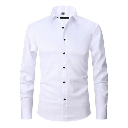 Herren Poloshirt – Slim Fit – Bügelfrei Atmungsaktiv – Langarm Eleganter Stil