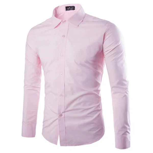 Herren Businesshemd – Slim Fit – Bügelfrei – Atmungsaktive Mischung – Langarm