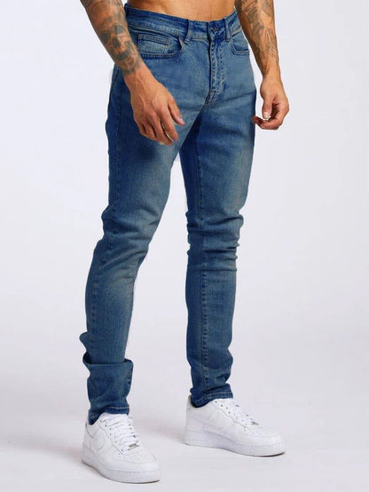 Herren Jeans – Slim Fit – Stretch Denim – Atmungsaktiv – Knöchellang Casual Look