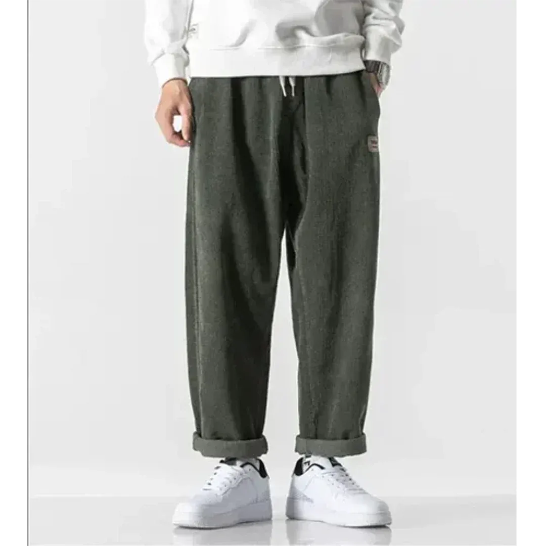 Herren Cordhosen – Oversized Fit – Geripptes Design – Lockerer Streetwear Stil