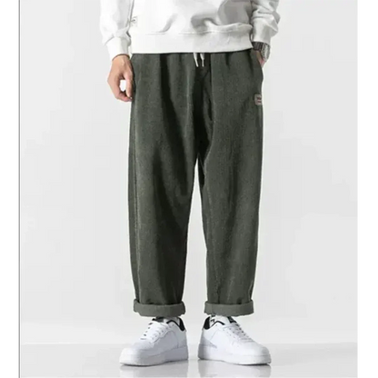 Herren Cordhosen – Oversized Fit – Geripptes Design – Lockerer Streetwear Stil