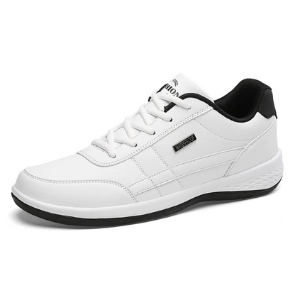 Herren Sneakers – Orthopädisch – Gepolsterte Innensohle – Lederoptik – Schnürung